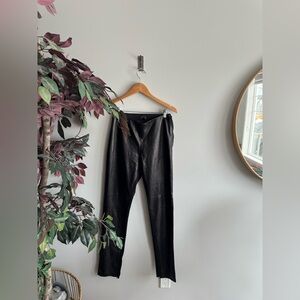 Danier Black Leather Dress Pants